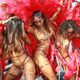 Masqueraders on Carnival Tuesday with Bliss. Photo Credit: Allan V. Crane/CA